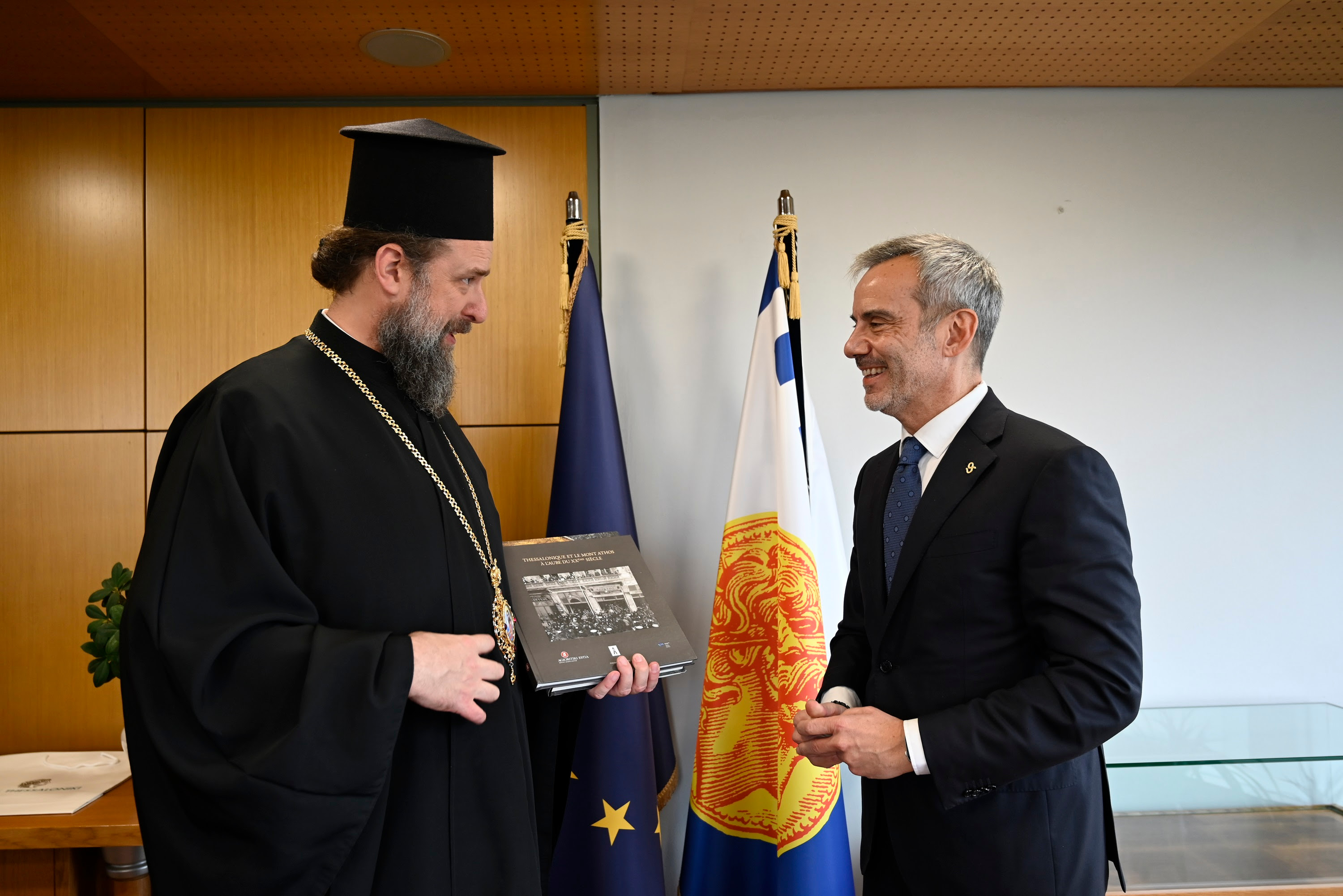Συνάντηση του Δημάρχου Θεσσαλονίκης Κωνσταντίνου Ζέρβα με τον νέο Μητροπολίτη Θεσσαλονίκης Φιλόθεο